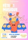 Affiche Colorée Fête de la Musique Illustratif Moderne 