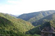 Vue paysage de montagne ardéchoise